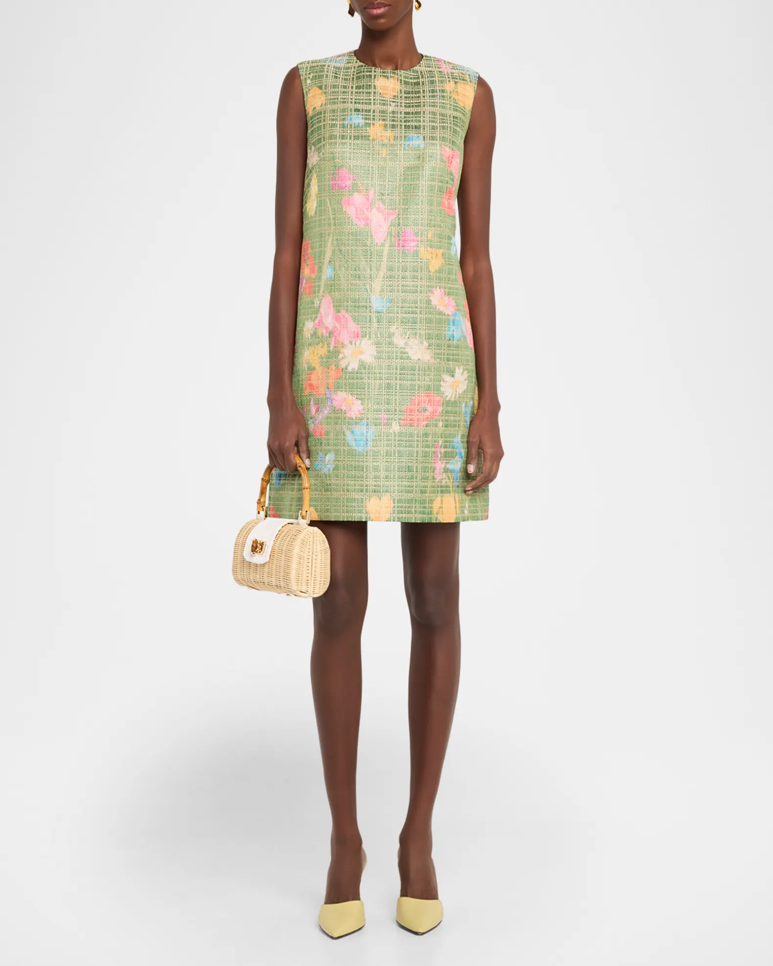 Brandi Woven Rattan Top-Handle Bag view 6