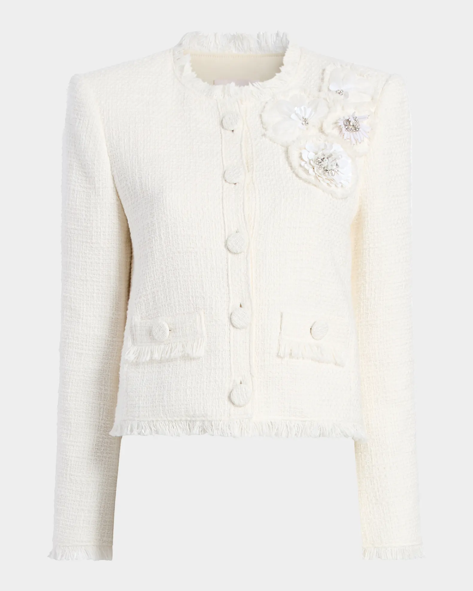 Christie Crunchy Flower Tweed Jacket