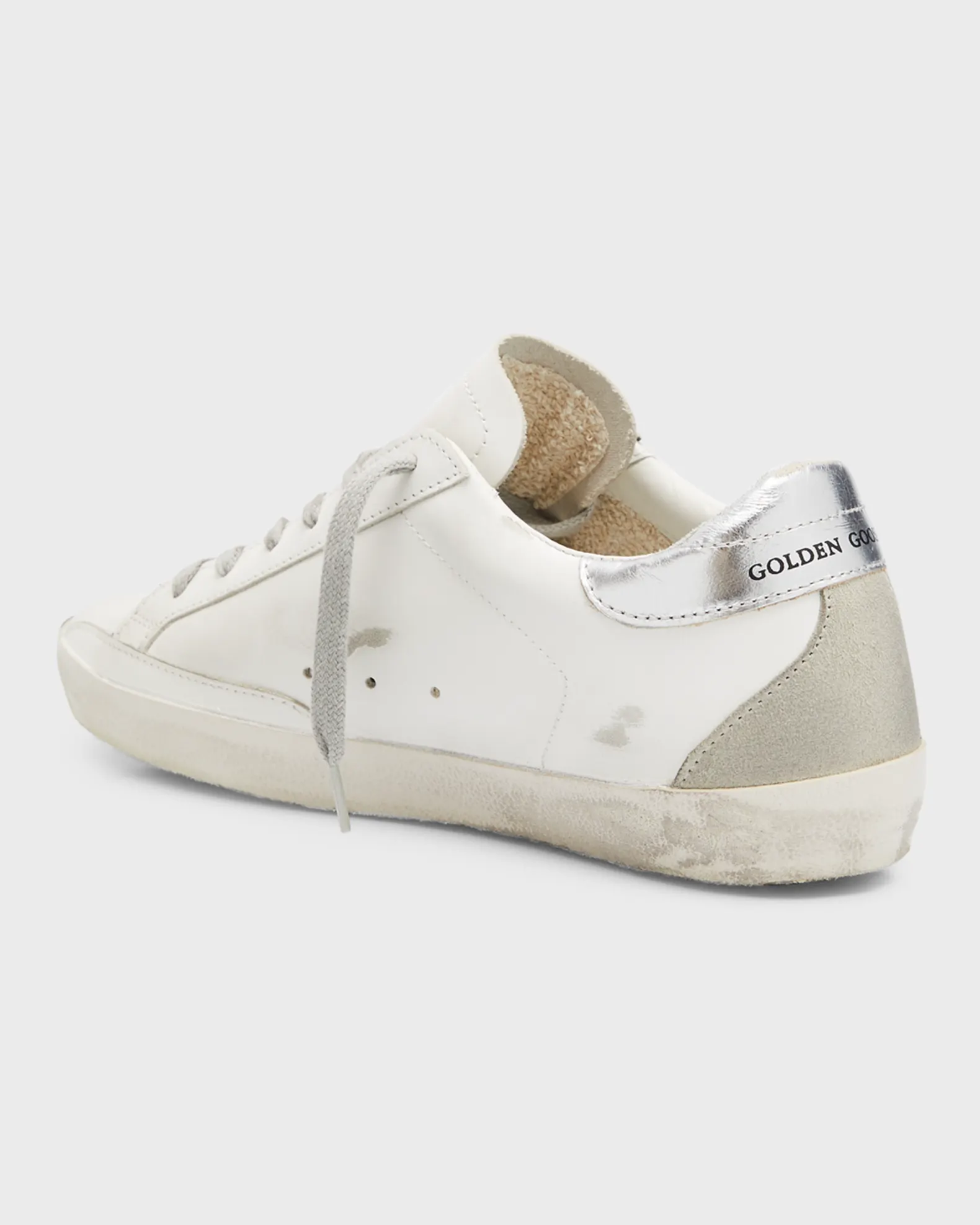 Super-Star Mixed Leather Sneakers view 3